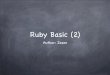 Ruby basic2