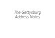 Gettysburg Address Notes