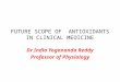 Future scope of antioxidants in clinical medicine