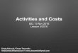 Activities and costs (v. 2016 ita)