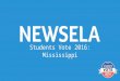 Students Vote 2016: Mississippi Results