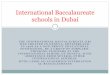 International baccalaureate schools in dubai
