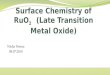 Surface Chemistry of Late transition Metals