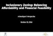 Inclusionary zoning balancing affordability and financial feasibility