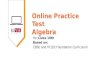 CBSE Class 10 - Algebra Online Practice Test