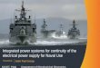 Integrated power systems For Continuity Of Electrical power In NAVY