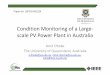 Condition Monitoring of a Large-scale PV Power Plant in Australia