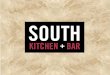 South Kitchen + Bar Plans Book