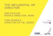 Plenary 3: The influential HR director