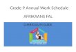 G9 afrikaans fal curriculum work schedule a
