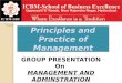 Management and adminstration