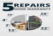 Top 5 repairs homeowners make with a home warranty