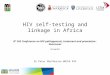 HIV self-testing and linkage in Africa