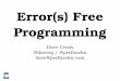 Error(s) Free Programming