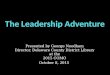 COMO, Leadership Adventure, 10082015, notes
