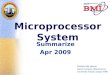 Microprocessor system - summarize