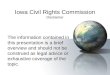 Harassment Training by Iowa Civil Rights Commission