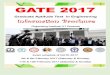 Information of GATE 2017 BY BrainStormachiever