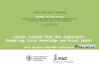6. FAO-IFAD - Procasur: Local Knowledge and Rural Youth