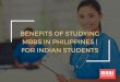 Benefits of Studying MBBS in Philippines | For Indian Students