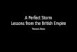 A Perfect Storm - Lessons from the British Empire