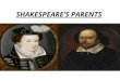 Shakespeare's parents
