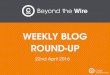CNW Weekly Blog Roundup: April 22nd 2016