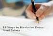 14 Ways to Maximise Entry-level Salary