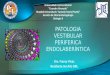 Patologia Vestibular Periférica Endolaberintica
