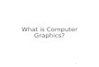 What is computer graphics