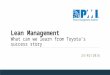 Pmi lean management   what can we learn from toyota's success story -  Laurent TIRONI