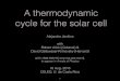 A thermodynamic cycle for the solar cell