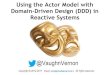 Using the Actor Model with Domain-Driven Design (DDD) in Reactive Systems - with Vaughn Vernon
