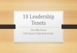 10 Leadership Tenets