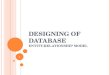 Desigining of Database - ER Model