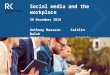 Seminar: Social media in the workplace - 30 November 2016