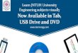 LEARN JNTUH ENGINEERING SUBJECTS VISUALLY: NOW AVAILABLE IN TABLET, USB DRIVE AND DVD