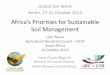 Presentation: Africa’s Priorities for Sustainable Soil Management - Liesl Wiese