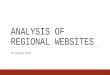 Analysis of regional websites