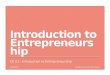 PACE-IT: CE 2.1 - Introduction to Entrepreneurship