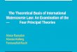 International law of water courses  4 principles