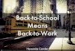 Back-to-School Means Back-to-Work