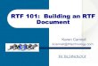 RTF Primer:  Building and RTF Document