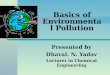 Basic of Environmental Pollution
