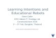Learning Intentions and Educational Robots