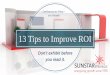 13 Tips to Improve ROI at Advisor Conferences