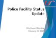 Police Facility Conceptual Design Update