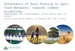 Governance of Data Sharing in Agri-Food - towards common guidelines