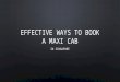 Effective ways to book a maxi cab