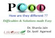 PCOD,How are they different ??Difficulties & Solutions made Easy , Dr. Sharda Jain / DR. jyoti Agarwal